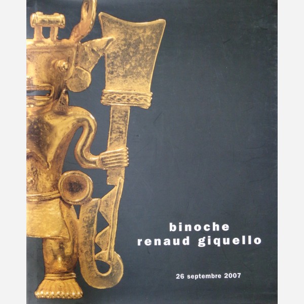 Binoche Renaud Giquello, Paris 26/09/2007 - Art précolombien, de l'Inde et d'Asie du Sud-est
