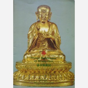 Statues Bouddhiques en Bronze Doré
