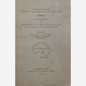 Catalogue of Exhibits in the Australian Ethnological Section