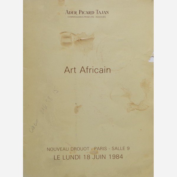 Ader Picard Tajan, Paris, 18/06/1984