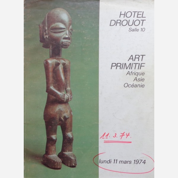 Hotel Drouot Art Primitif Afrique Asie Océanie 11/03/1974