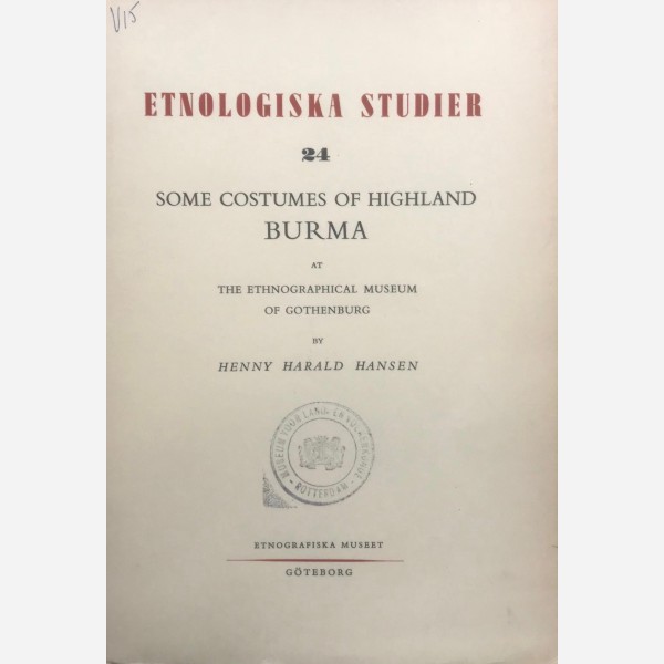 Some costumes of Highland Burma