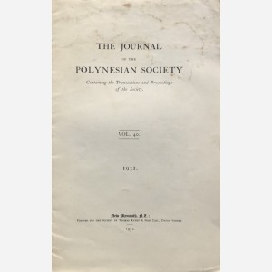 The journal of the Polynesian Society