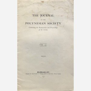 The journal of the Polynesian Society