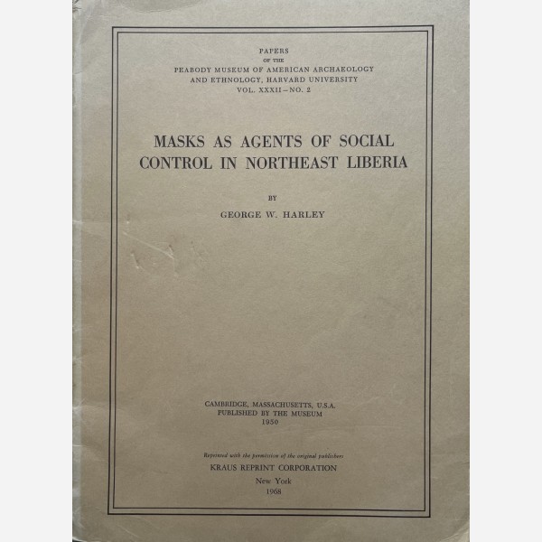 Masks as agents of social control in Northeast Liberia