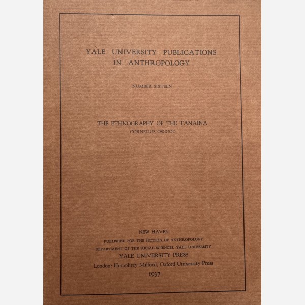 The Ethnography of the Tanaina