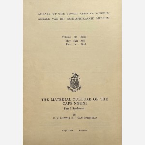 The Material Culture of the Cape Nguni