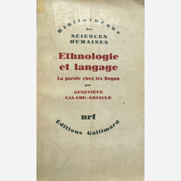 Ethnologie et language