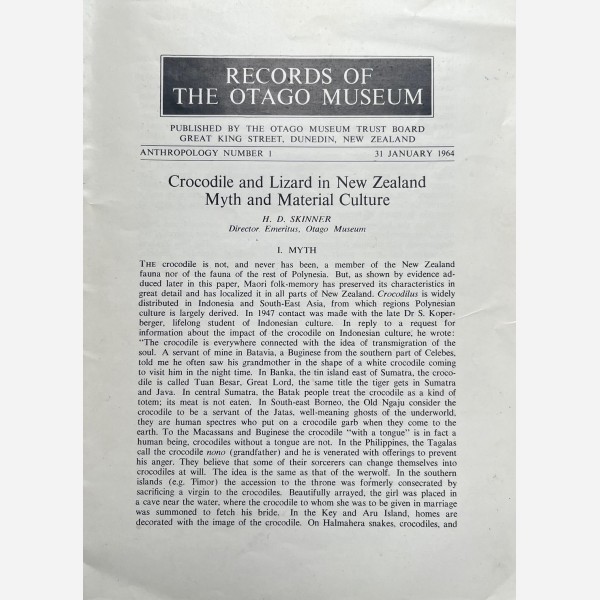 The Records of the Otago museum