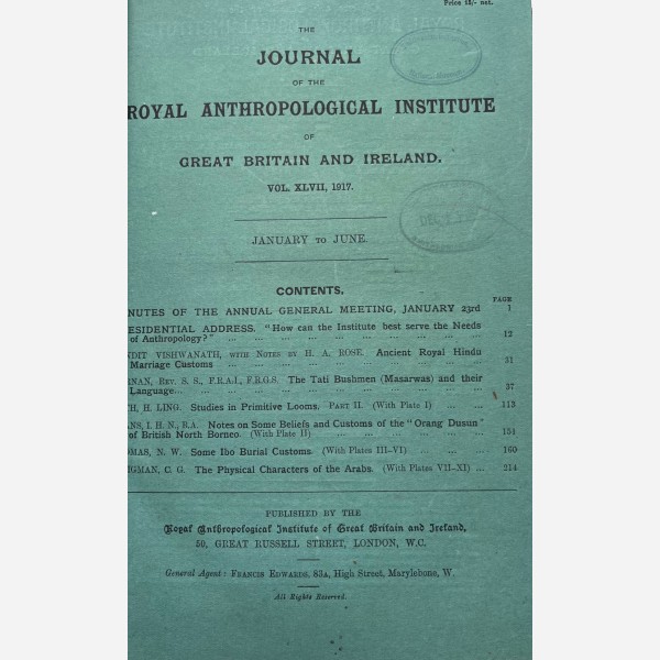 The Journal of the Royal Anthropological Institute