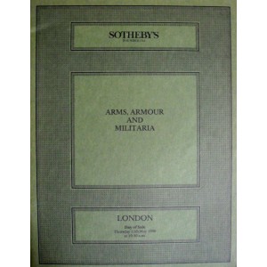 Sotheby's Arms, Armour and Militaria London 15/5/86