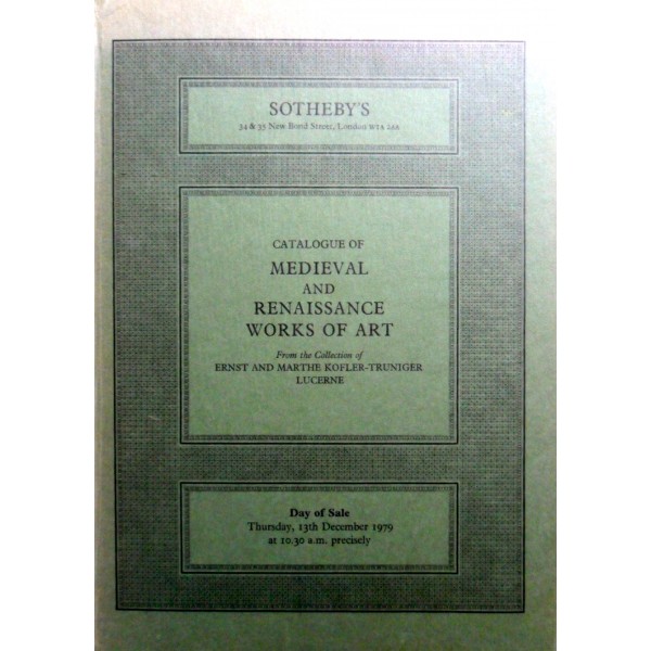 Sotheby's Medieval and renaissance works of art 13/12/79