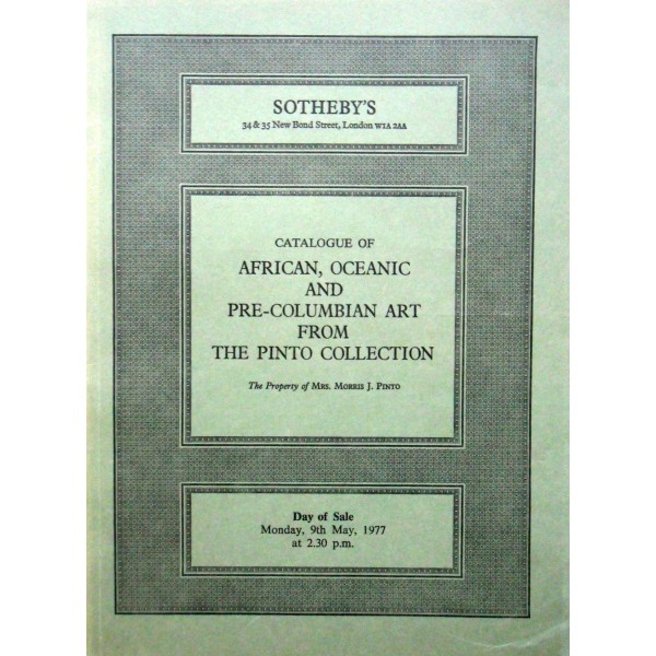 Sotheby's 9/5/77 Pinto collection