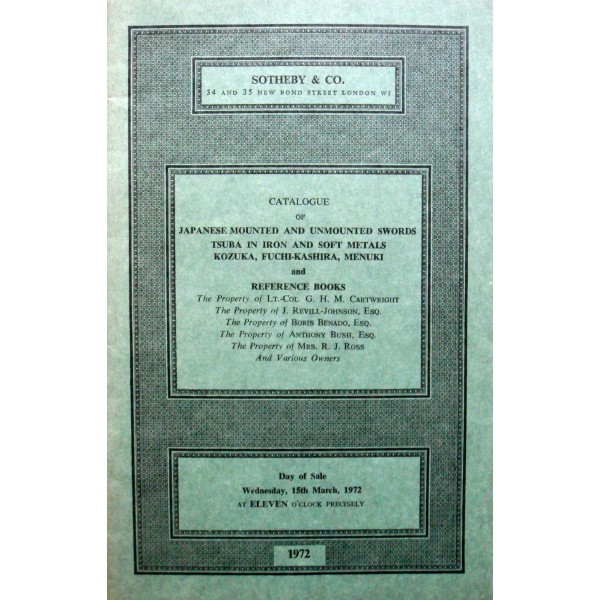 Sotheby & Co. 15/3/72