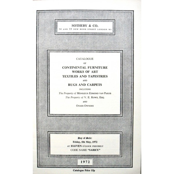Sotheby & Co. 5/5/72