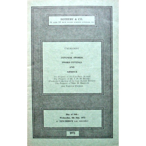 Sotheby & Co. 5/7/72