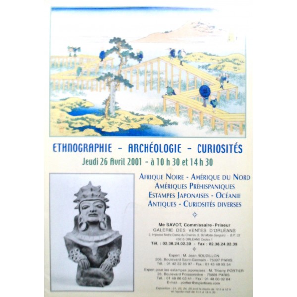 Galerie des Ventes d'Orléans Ethnographie Archeologie Curiosités 26/04/2001