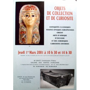 Galerie des Ventes d'Orléans Ethnographie  Objets de Collection et de Curiosité 1/03/2001