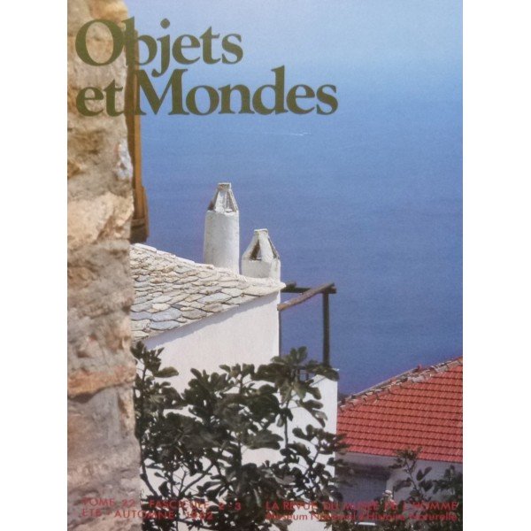 Objets et Mondes, Tome 22 Fascicule 2-3 Ete-Automne 1982