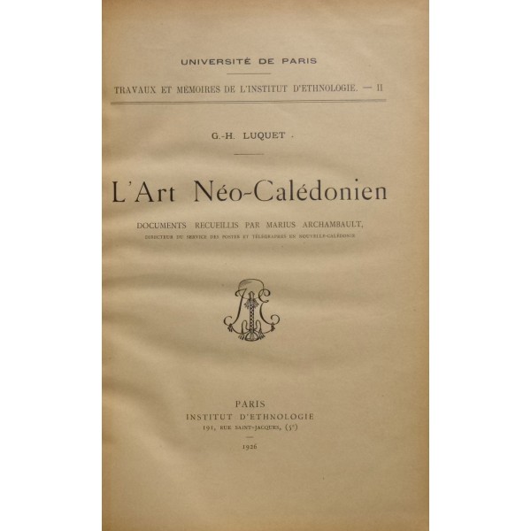 L'Art Néo-Calédonien
