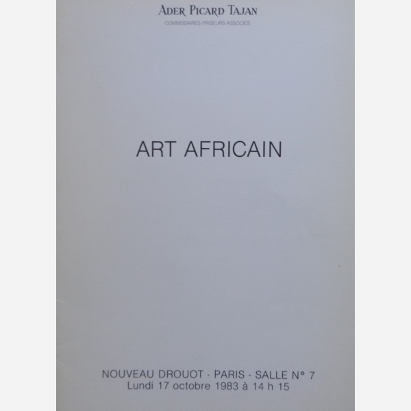 Ader Picard Tajan, Paris, 17/10/1983