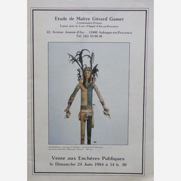 Etude de Maître Gérard Gamet, 24/06/1984