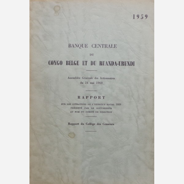 Banques Centrale du Congo Belge et du Ruanda-Urundi